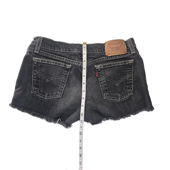 Levi Cut Offs 518 Superlow Black - Picture 7 of 11